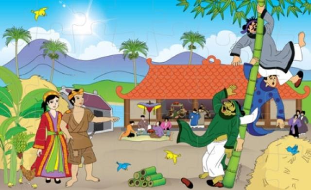 Học tiếng Đức qua truyện cổ tích: Der Bambusbaum mit hundert Knoten-Cây tre trăm đốt